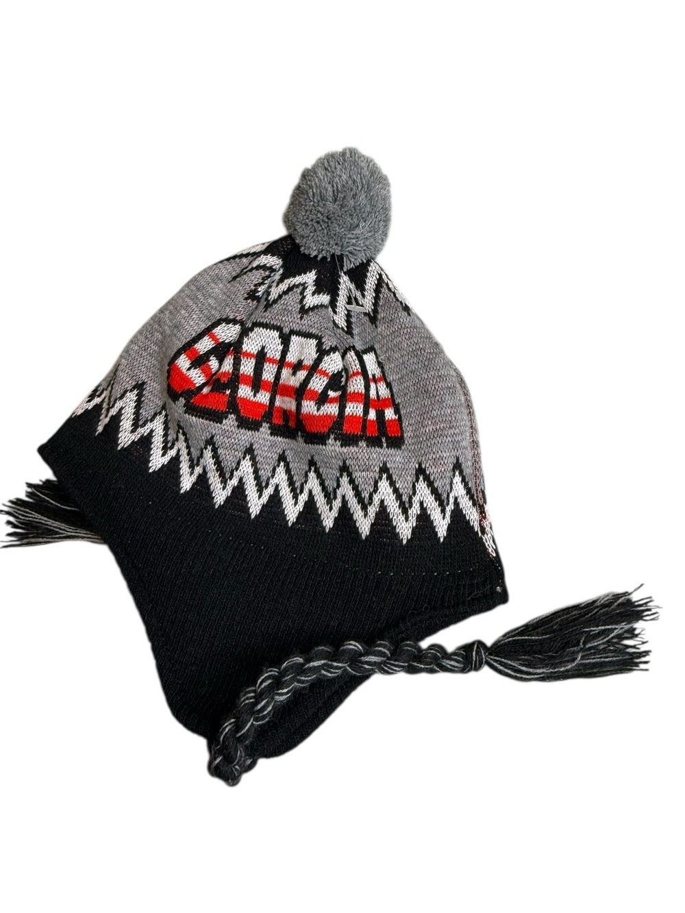 Top of The World Georgia Pom Knit Beanie Stocking Cap Hat